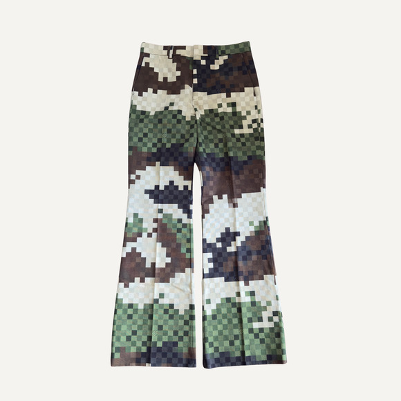 Size 32 -  Louis Vuitton Damoflage Pharrell Cigarette Pants - Picture 1 of 7